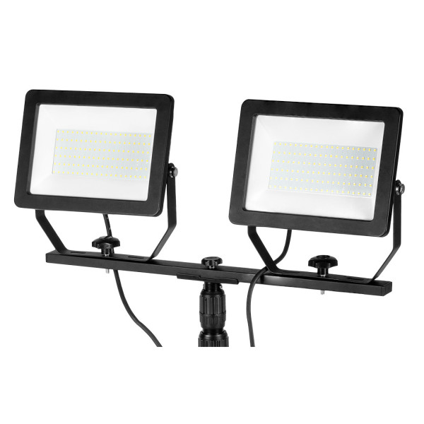 Neo Tools 99-096 Подвійний світлодіодний прожектор 2 x 100 Вт на штативі 1,8 м, LED, IP65