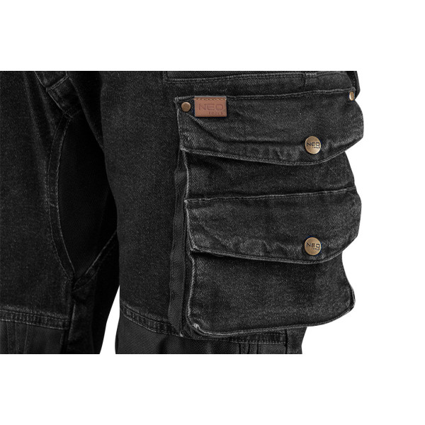 Брюки робочі Neo Tools 81-236 Denim чорні  S