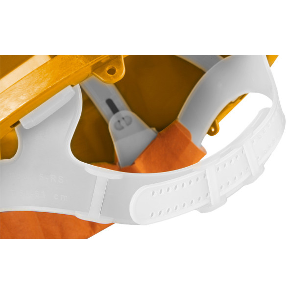 Каска захисна NEO TOOLS 97-200, жовта, HDPE, клас 0, захист від електрики, CE сертифікат Жовтий