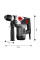 Перфоратор SDS+ GRAPHITE 58G860, 900 Вт, 4 Дж, 3 режими, кейс