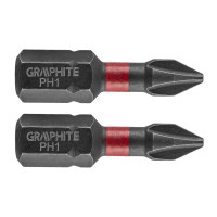 Ударний біт PH1 x 25 мм, 2 шт.