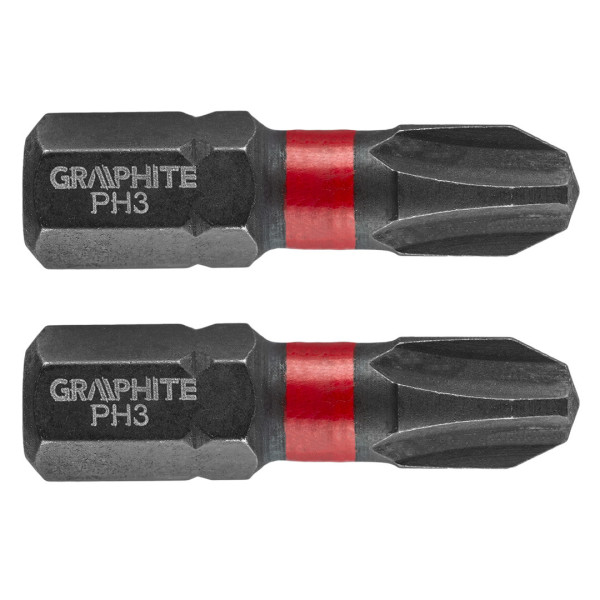 Ударний біт PH3 x 25 мм, 2 шт.