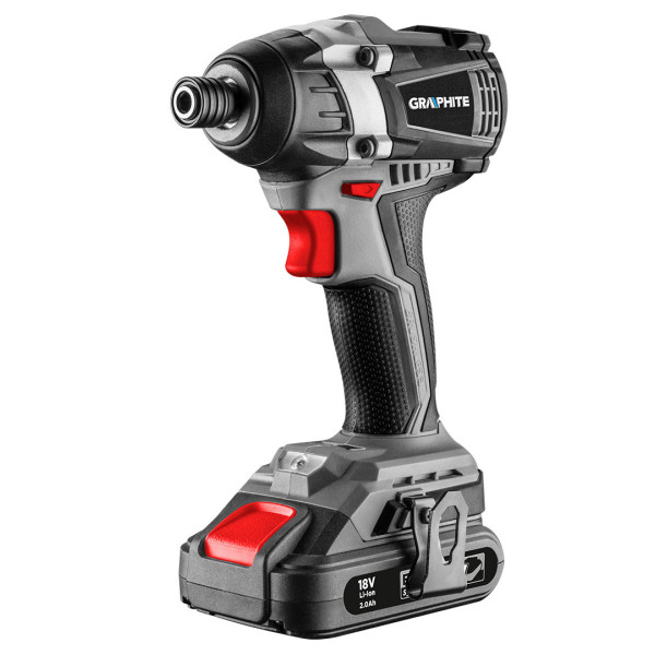 Акумуляторний безщітковий шуруповерт GRAPHITE 58G030 18В, 200 Нм, патрон 1/4", Energy+