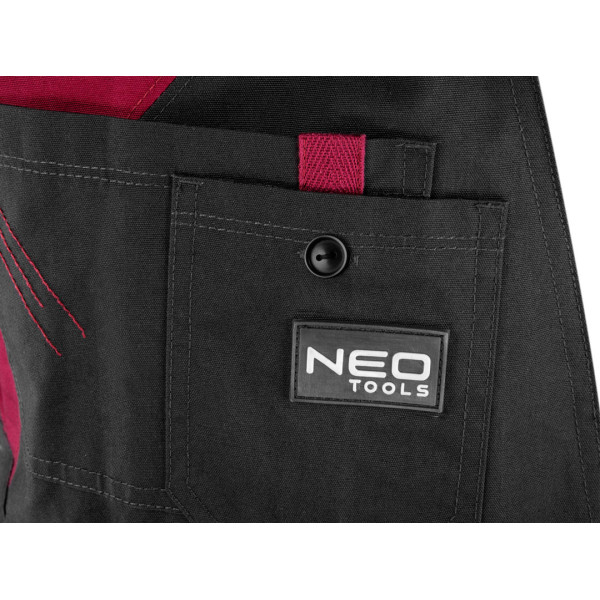Напівкомбінезон жіночий NEO TOOLS 81-258, комфортний крій, еластичний пояс L