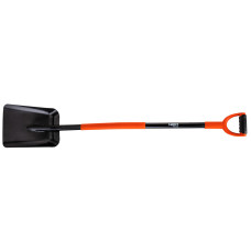 Совкова лопата NEO 15G025, загартована сталь, гумова ручка, для будівництва та саду