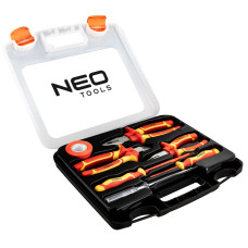 Набір інструментів NEO Tools 01-237, 7 предметів, 1000 В, викрутки та плоскогубці, сертифікат T?V