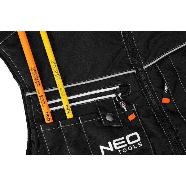 Робоча жилетка Neo Tools 81-530, утеплена та світловідбиваюча