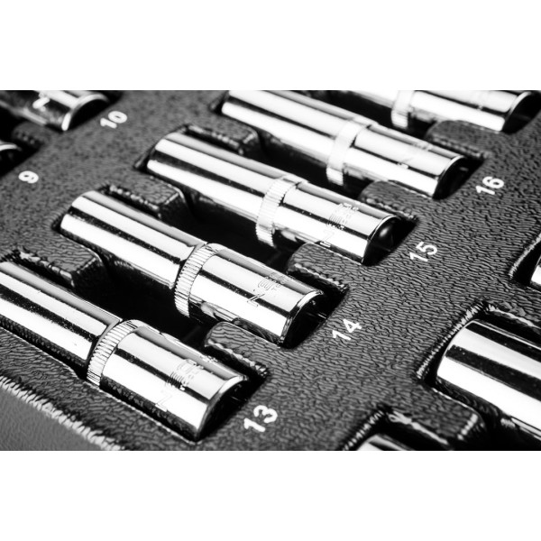 Набір подовжених головок NEO 84-243, 1/2", CrV, 8–21 мм, 14 шт.