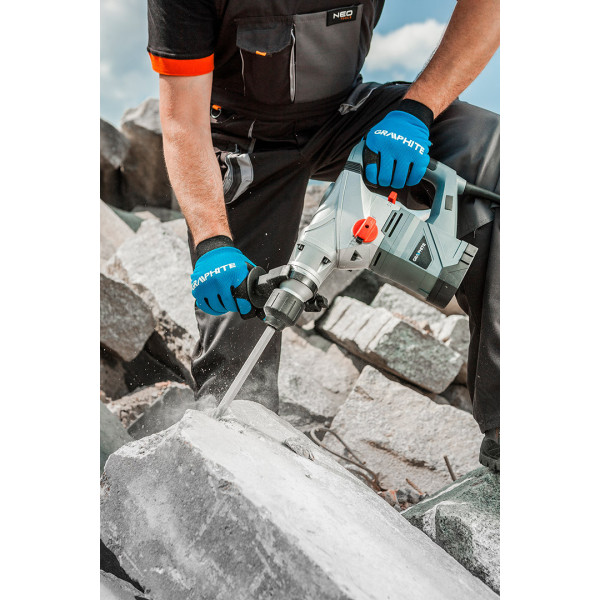 Перфоратор GRAPHITE 58G862, 1500 Вт, 3 режими, енергія удару 4.5 Дж, SDS+