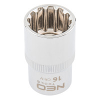 Головка змінна  Spline 1/2" 16 мм