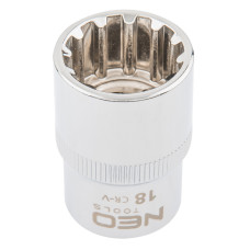 Головка змінна  Spline 1/2" 18 мм