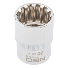 Головка змінна  Spline 1/2" 20 мм
