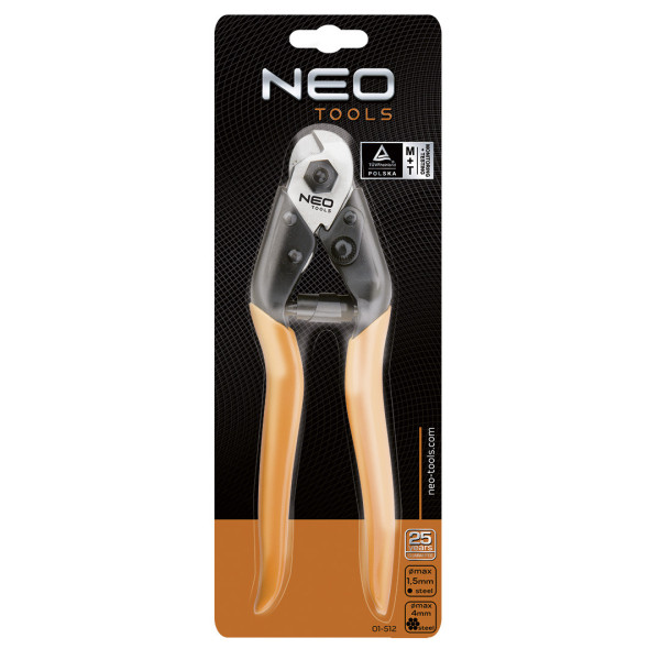 Ножиці для дроту Neo Tools 01-512 190 мм