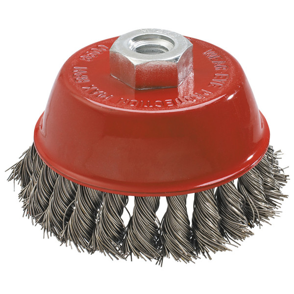 Щітка дротяна чашкова 65 мм x М14, INOX