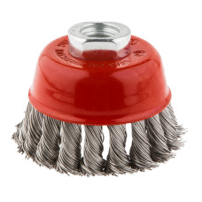 Щітка дротяна чашкова 80 мм x М14, INOX