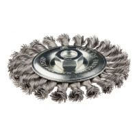 Щітка дротяна дискова, 125 мм x M14, INOX