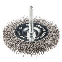 Щітка дротяна дискова 50 мм , INOX, хвостовик