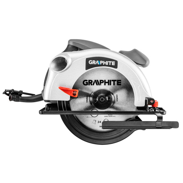 Пила дискова GRAPHITE 58G488, 1200 Вт, з регулюванням кута різання, 5000 об/хв