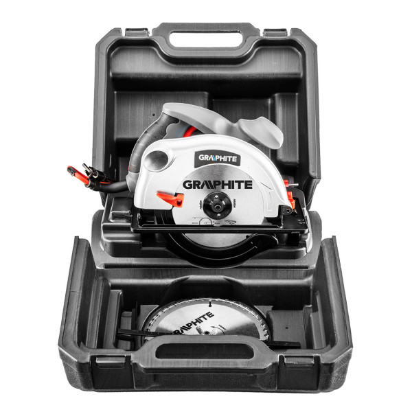 Пила дискова GRAPHITE 58G488, 1200 Вт, з регулюванням кута різання, 5000 об/хв