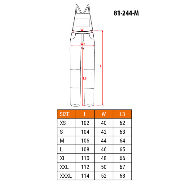 Робочий напівкомбінезон Neo Tools 81-244 Navy