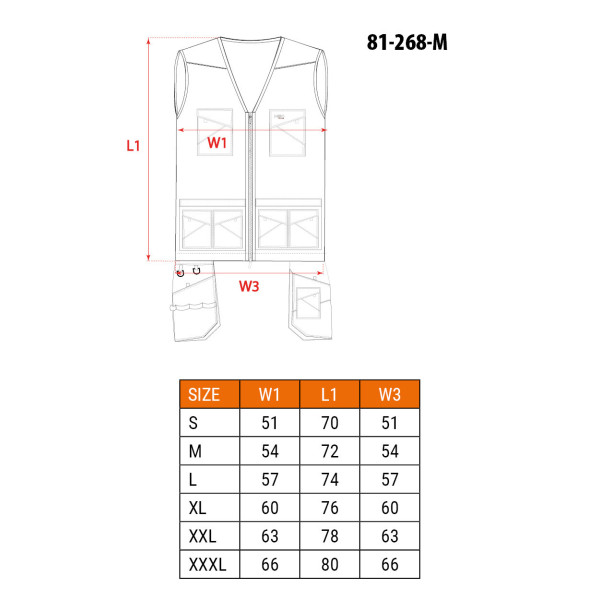 Жилет робочий Neo Tools 81-268 HD Slim