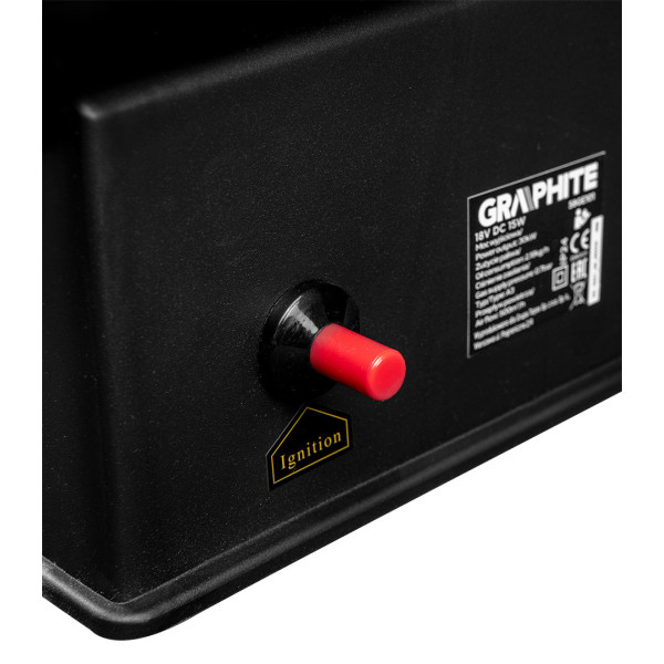 Газовий обігрівач Graphite 58GE101 30 кВт з п’єзорозпалом і захистом від перегріву
