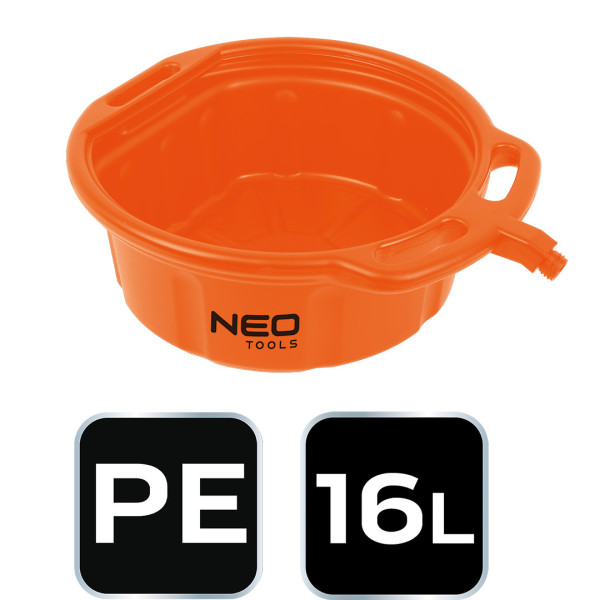 Ємність-відстійник NEO TOOLS 10-800, 16 л, HDPE, для зливу оливи та антифризу