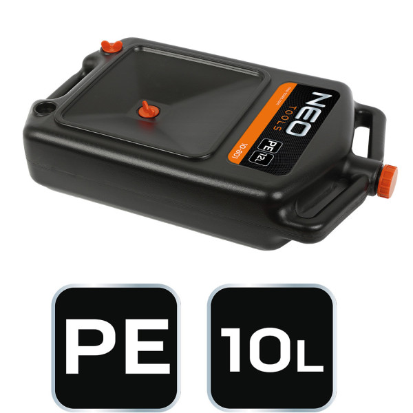 Чаша для зливу оливи NEO TOOLS 10-801, переносна, з кришкою, 12 л, HDPE з УФ-стабілізатором