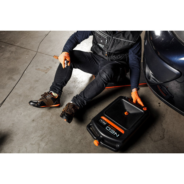 Чаша для зливу оливи NEO TOOLS 10-801, переносна, з кришкою, 12 л, HDPE з УФ-стабілізатором