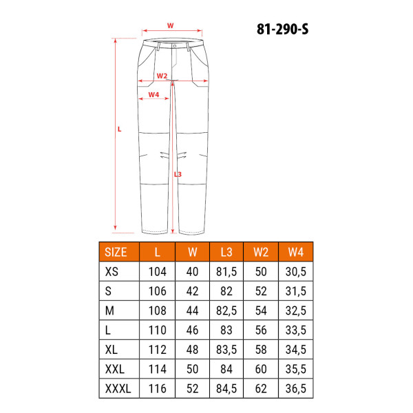 Робочі штані Neo Tools 81-290 Premium 4-way stretch