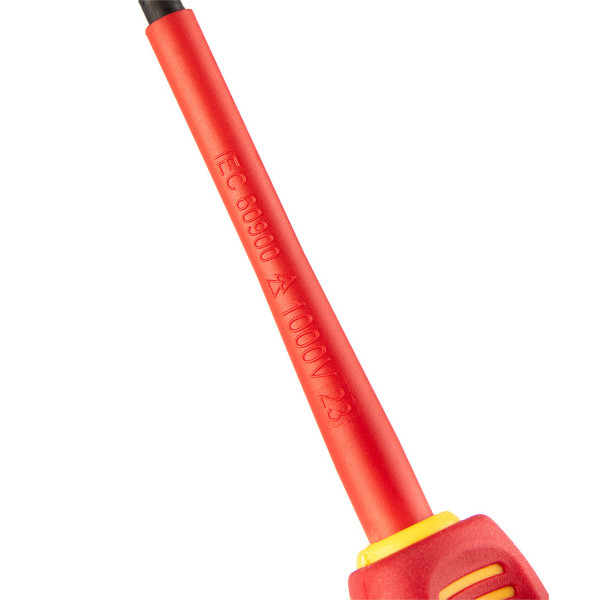 Викрутка діелектрична NEO Tools 04-219 SL/PZ1 x 80 мм, до 1000 В, сталь S2, VDE