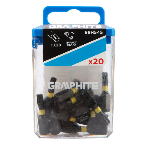 Ударні коронки TX20 x 25 мм, 20 шт.