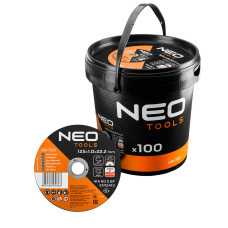 Відрізний круг NEO TOOLS 08-722 для металу та INOX, 125x1,0x22,2 мм, 100 шт у відрі