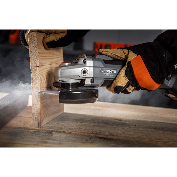 Кутова шліфувальна машина GRAPHITE 58GE142 Adjustable 125 мм, безщітковий двигун, 9200 об/хв