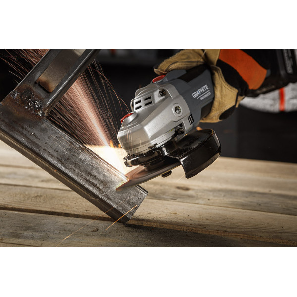Кутова шліфувальна машина GRAPHITE 58GE142 Adjustable 125 мм, безщітковий двигун, 9200 об/хв