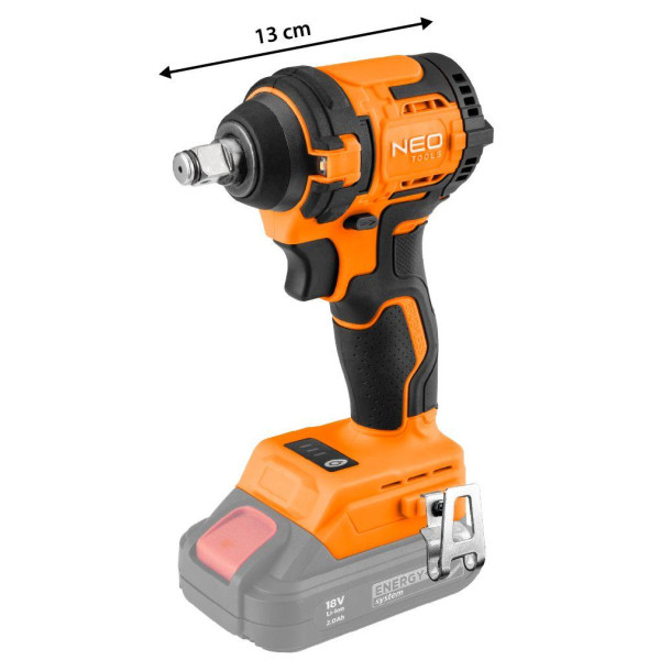 Гайковерт NEO TOOLS 04-613, 350 Нм, 3 передачі, безщітковий, 1/2", без акумулятора