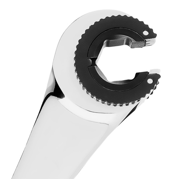 Ключ рожковий з тріскачкою 19 мм NEO TOOLS 09-266 CrV, 72 зубці, хромований
