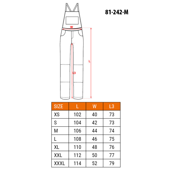 Робочий напівкомбінезон Neo Tools 81-242 CAMO