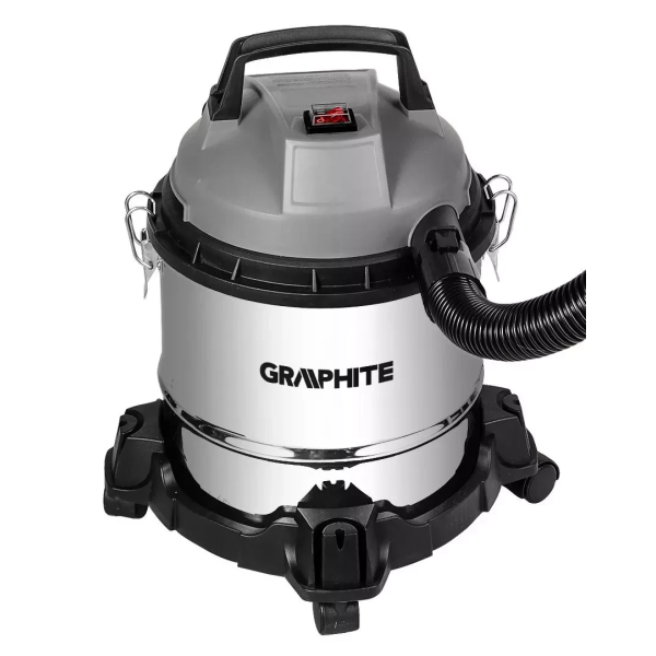 Будівельний пилосос Graphite 59G613, 800 Вт, 12 л, для сухого та вологого прибирання