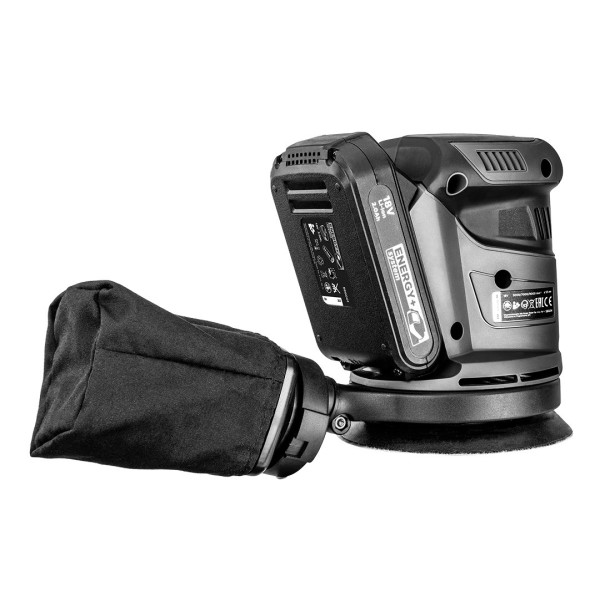 Акумуляторна ексцентрикова шліфмашина GRAPHITE 18В 58G014, ?125 мм, без АКБ і ЗП