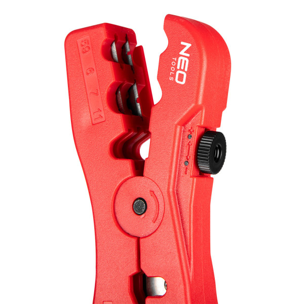 Стрипер NEO TOOLS 01-554 для коаксіального кабелю RG 6/7/11/59, 4P/6P/8P, 125 мм