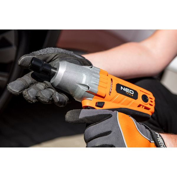 Ударний гайковерт NEO TOOLS 04-719, 450 Вт, 1/2", 350 Нм, кабель 6 м, 4 головки