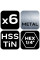 Набір свердел NEO TOOLS 08-959 (6 шт.) - різьборізні M3-M10 з покриттям TiN, 1/4" Hex