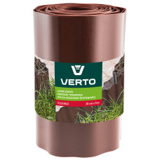 Бордюр для газонів VERTO 15G515, 9 м x 20 см, пластиковий, коричневий