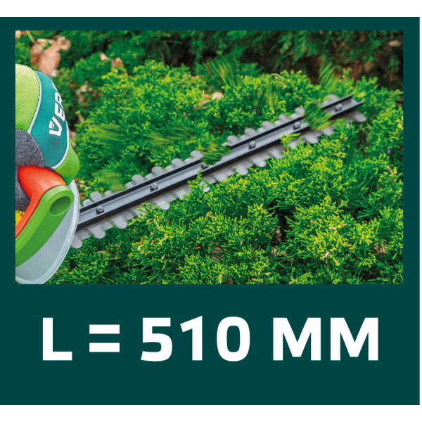 Кущоріз електричний VERTO 52G567, 600 Вт, довжина різу 450 мм
