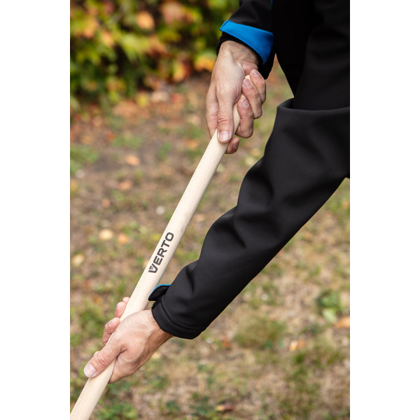 Граблі садові VERTO 15G058, 45 см, 18 зубців, дерев’яний держак із бука