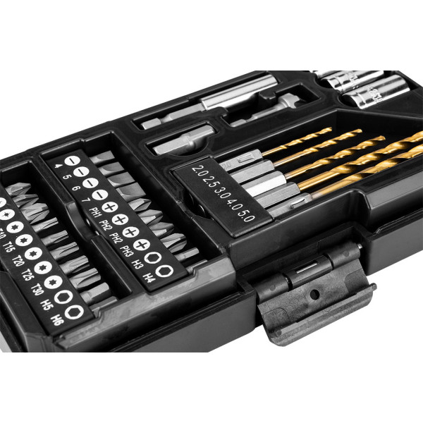 Набір інструментів GRAPHITE 56H613, 50 шт, біти, свердла, торцеві головки