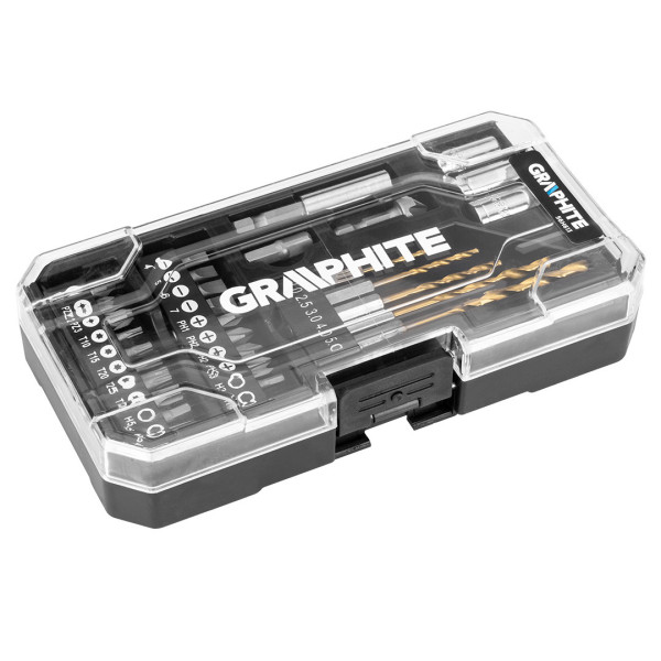 Набір інструментів GRAPHITE 56H613, 50 шт, біти, свердла, торцеві головки
