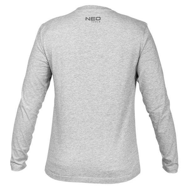 Футболка з довгим рукавом робоча NEO TOOLS 81-690, сіра, трикотаж XXXL