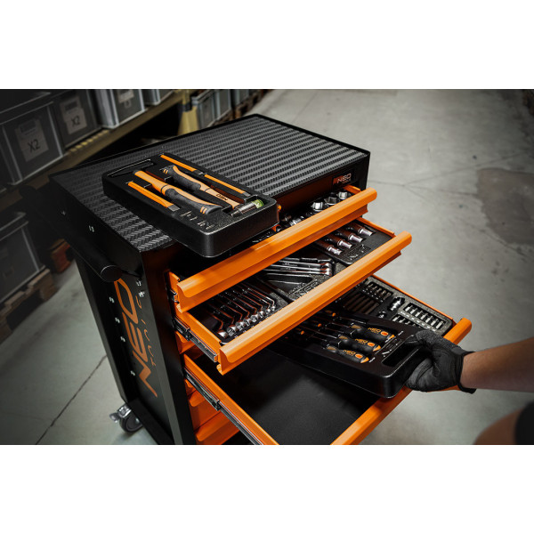 Інструментальна шафа NEO TOOLS 84-222-12, 7 шухляд, 176 інструментів
